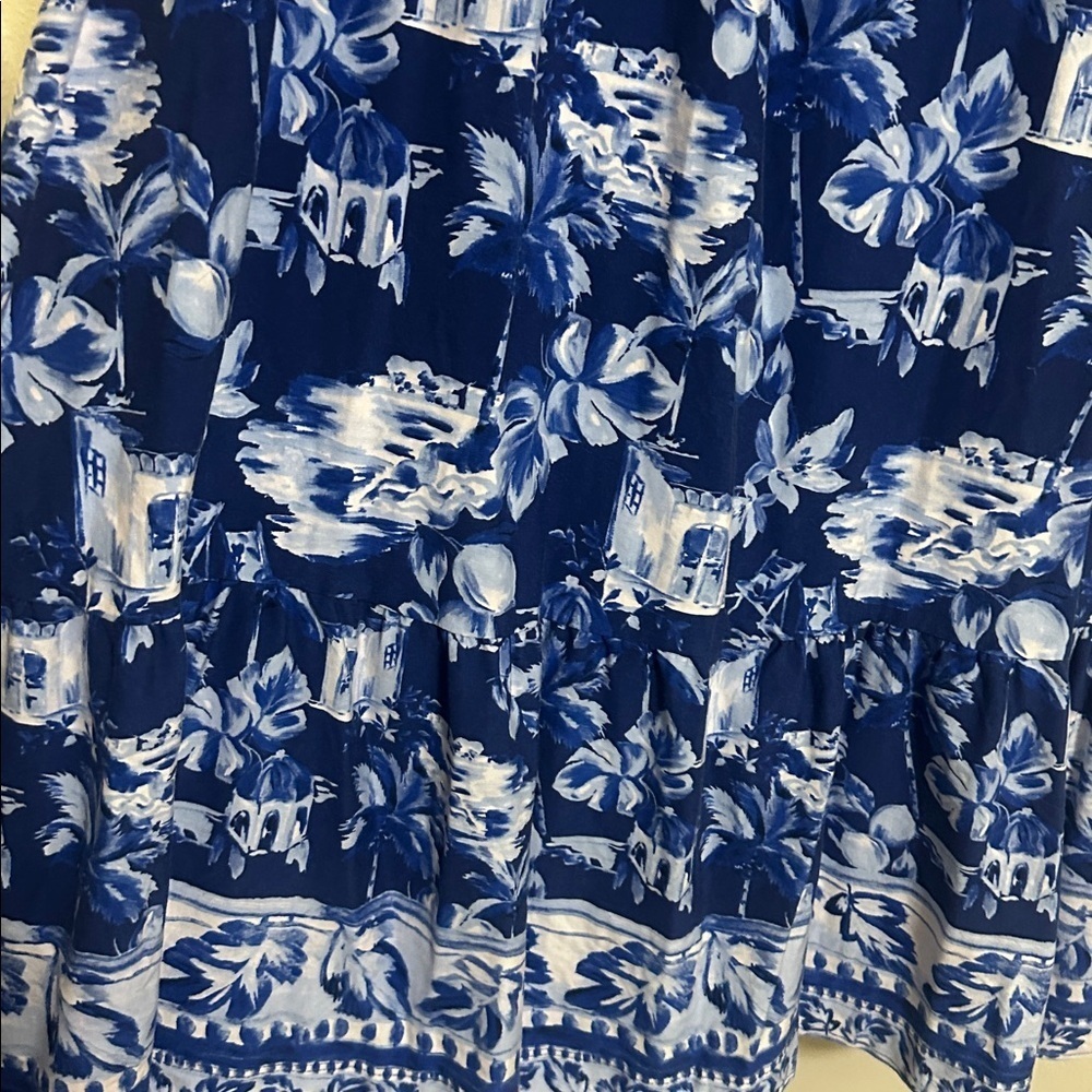 NWOT Loft Plumeria‎ Flounce Swing Dress XL - Picture 3 of 5